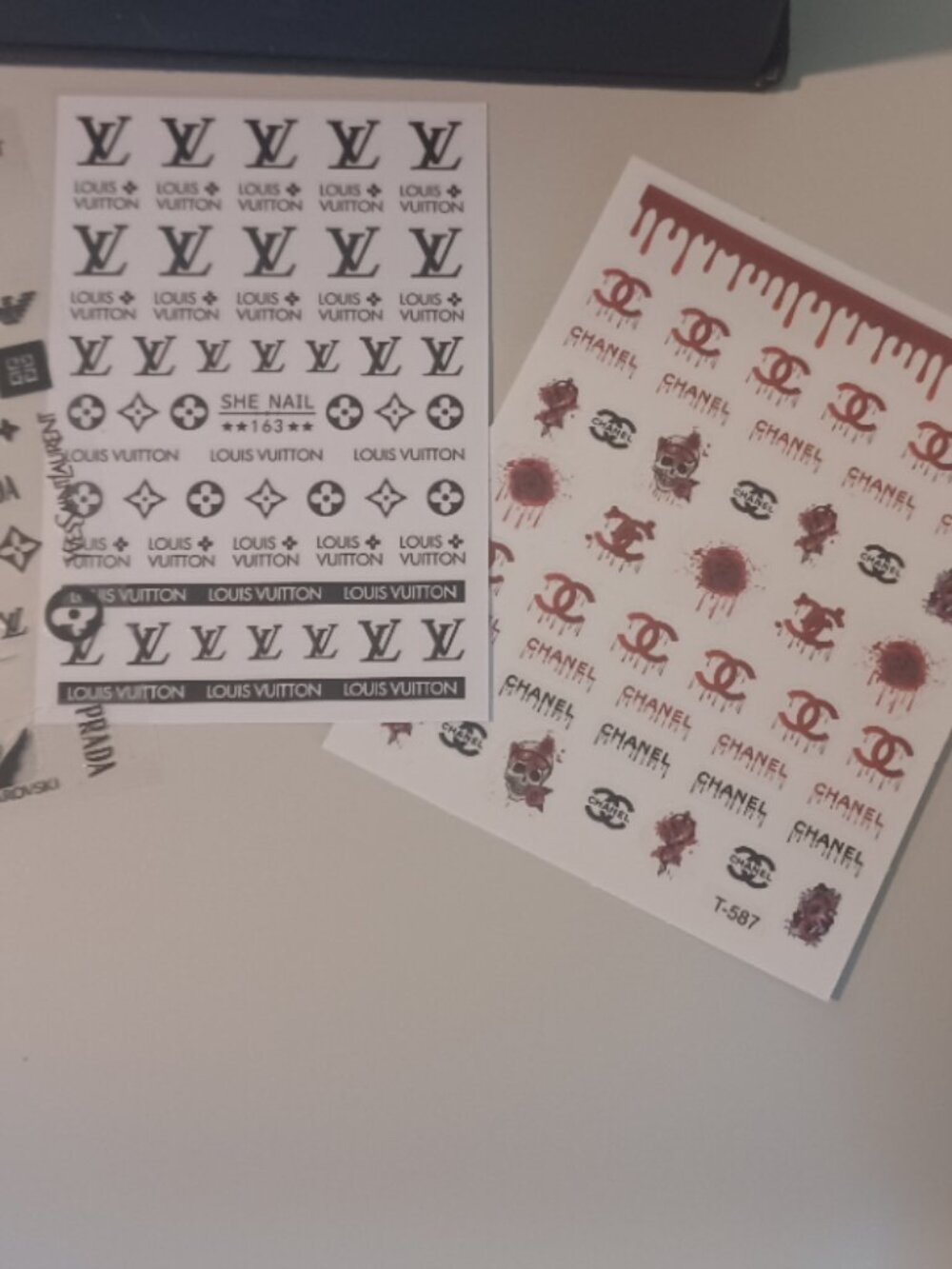 Designer Like Nail Decal Stickers 4 Pages